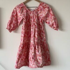 Little English Flutter Puff sleeve dress. Size 8